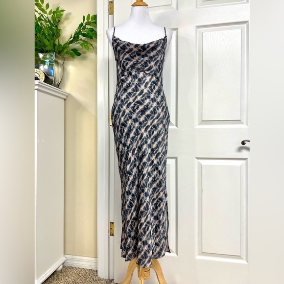Anthropologie The Elyse Slip maxi Dress XS Versatile Boho Grunge Y2K Satin silky - Picture 2 of 12